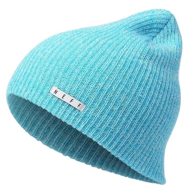 Neff Daily Heather Beanie Cyan/White – - Main Image