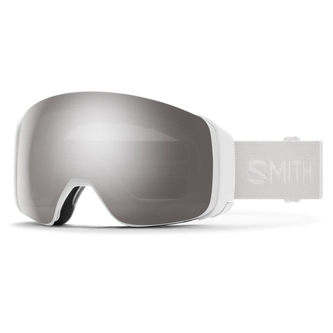 Smith 4D Mag White Vapor Goggles | ChromaPop Sun Platinum Mirror 13% VLT / ChromaPop Storm Blue Sensor Mirror 55% VLT