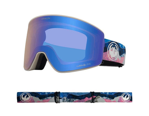 Dragon PXV2 Goggles MOUNTAIN BLISS / LL FLASH BLUE + LL DARK SMOKE Lens